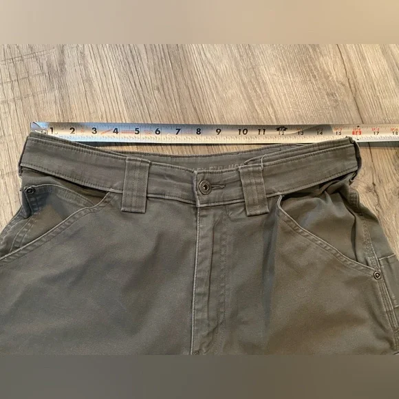 Duluth Trading Gray Cargo Carpenter Pants Mens Size 32x30 - Picture 4 of 6